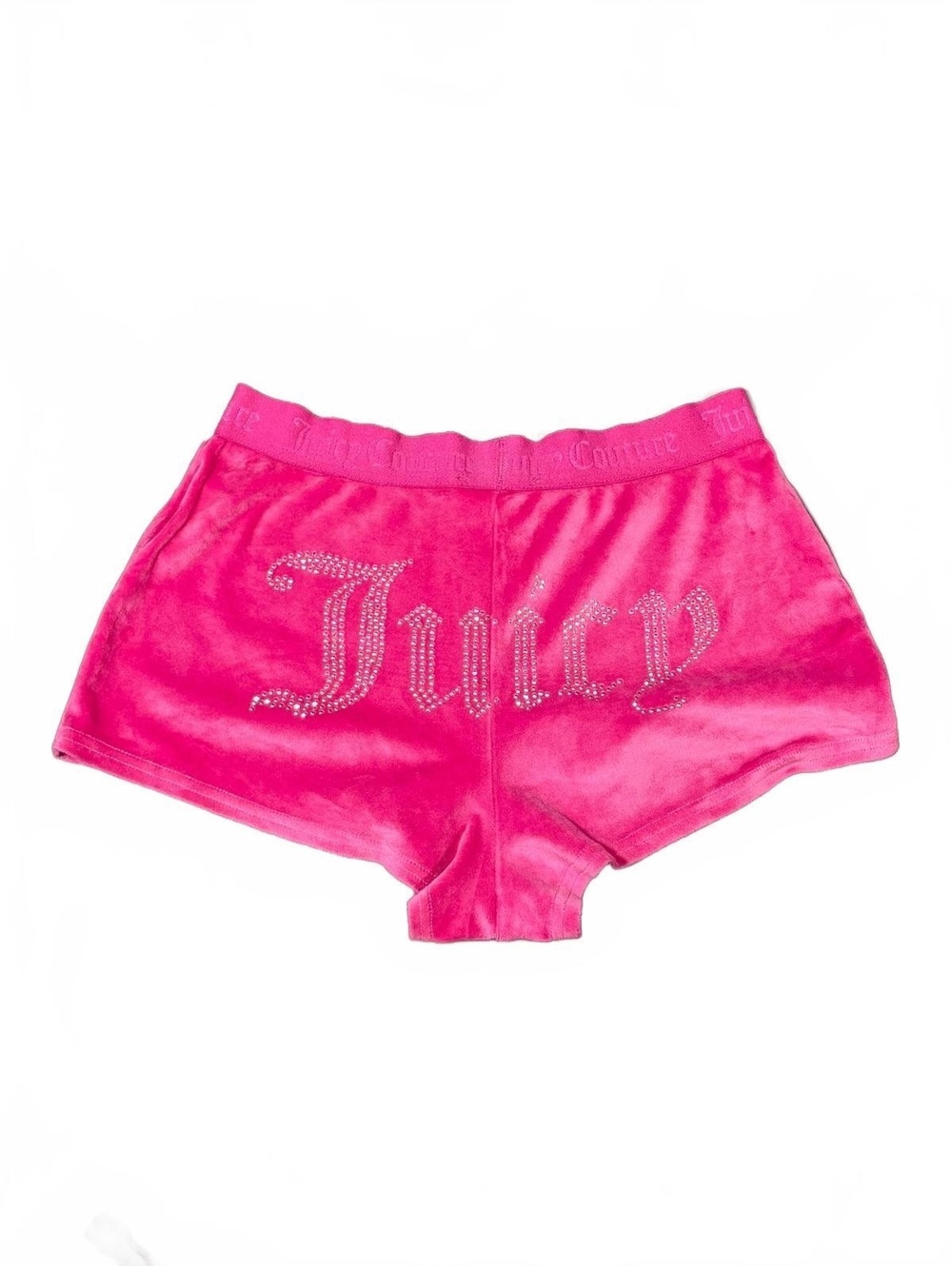 Juicy Couture Pink Velour Sleep Shorts Size Small Y2K McBling